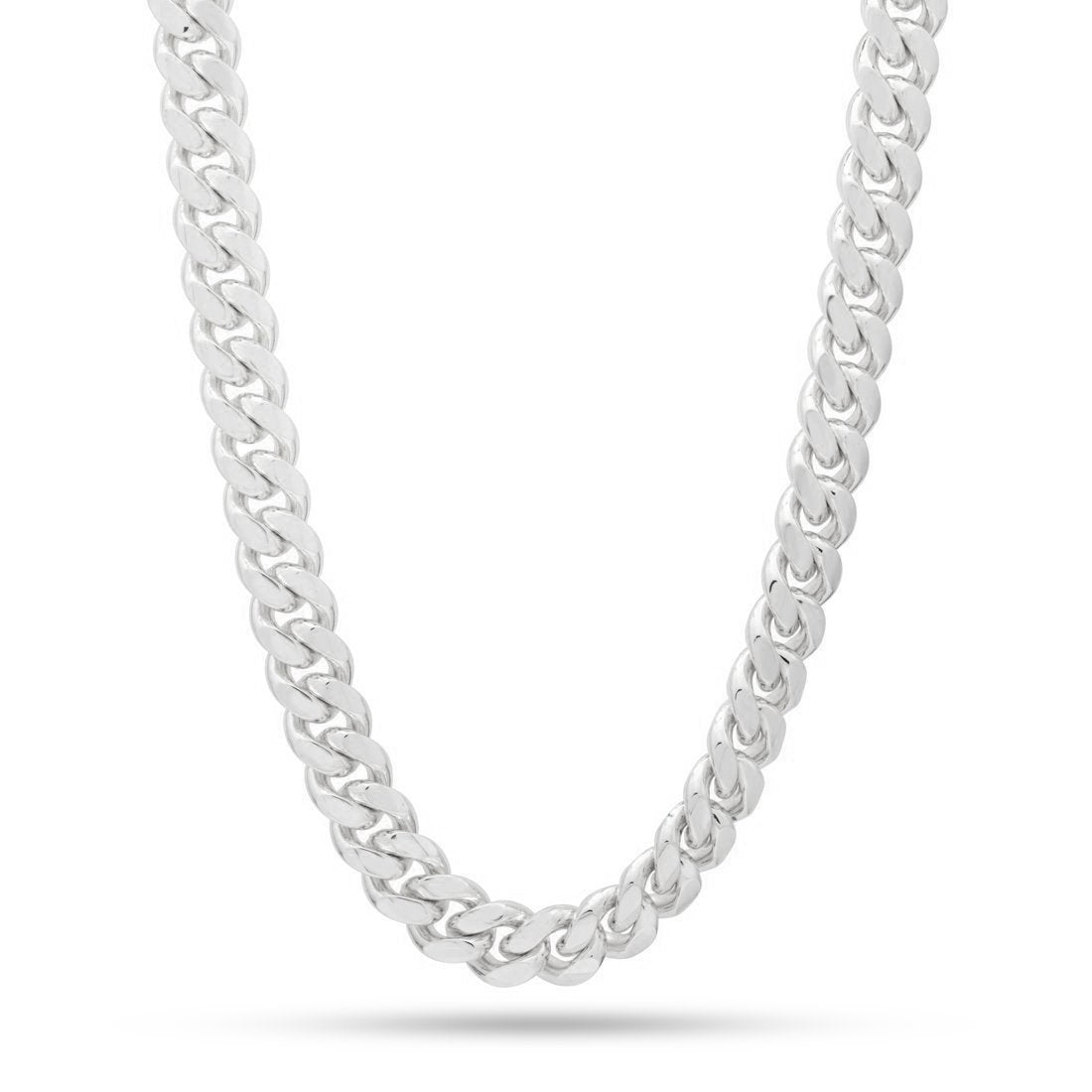 22inch - sale 12mm White Finish Cuban Chain