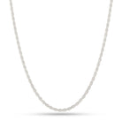 3mm Italian Sterling Silver Rope Chain  in  22" by King Ice