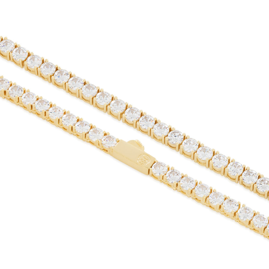 5mm Tennis Chain White Gold | 6 Ice, LLC 14K White Gold Plated/ CZ / 22