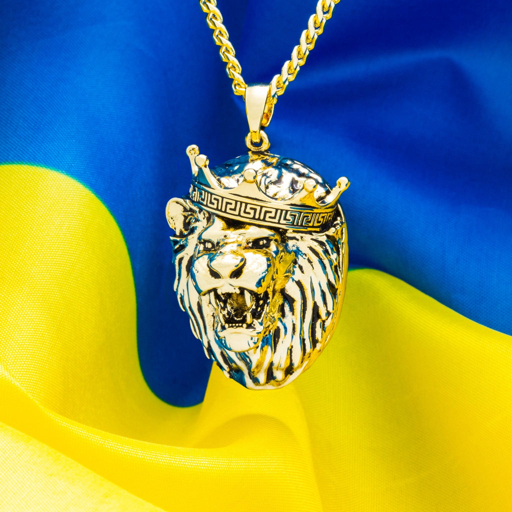 King ice hot sale lion chain