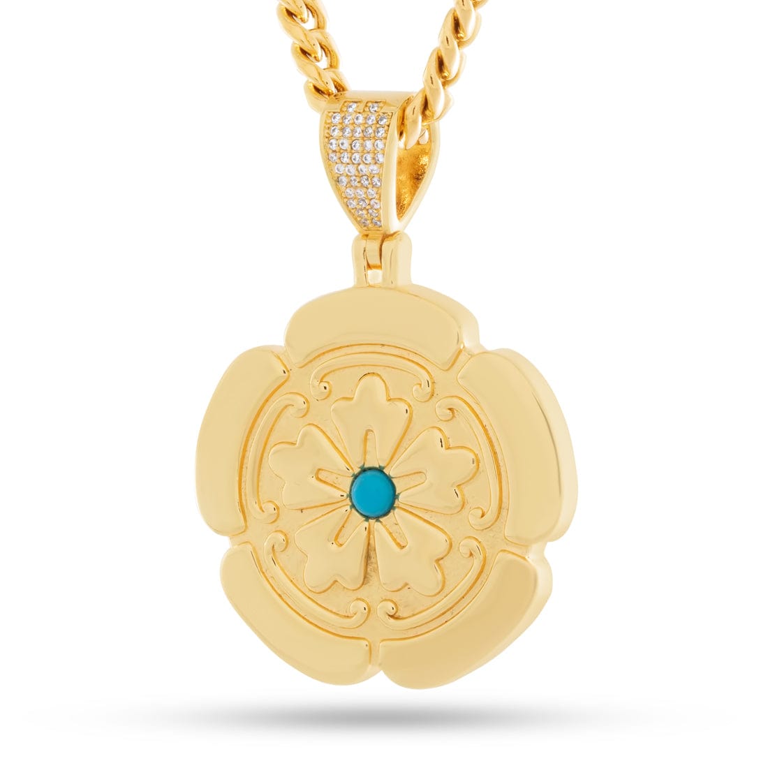 Assassin's Creed x King Ice - Lotus Necklace  in  14K Gold by King Ice