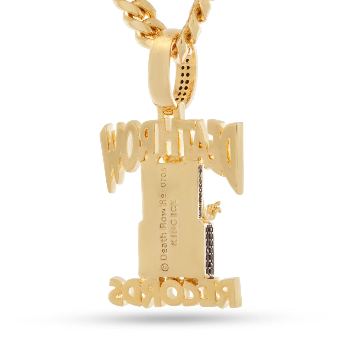 LE Iced Two-Tone Logo Necklace | Death Row Records – King Ice