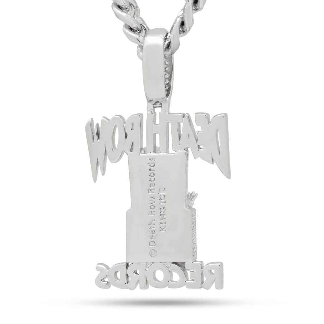 Solid Gold Iced Logo Necklace | Death Row Records Jewelry – King Ice