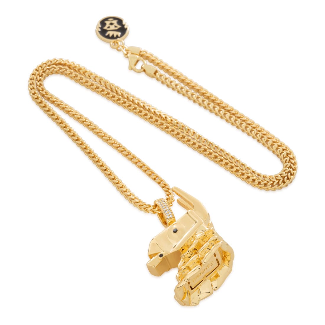 Fortnite x King Ice - Mythic Prized Lama Necklace  in  14K Gold / 1.6" by King Ice