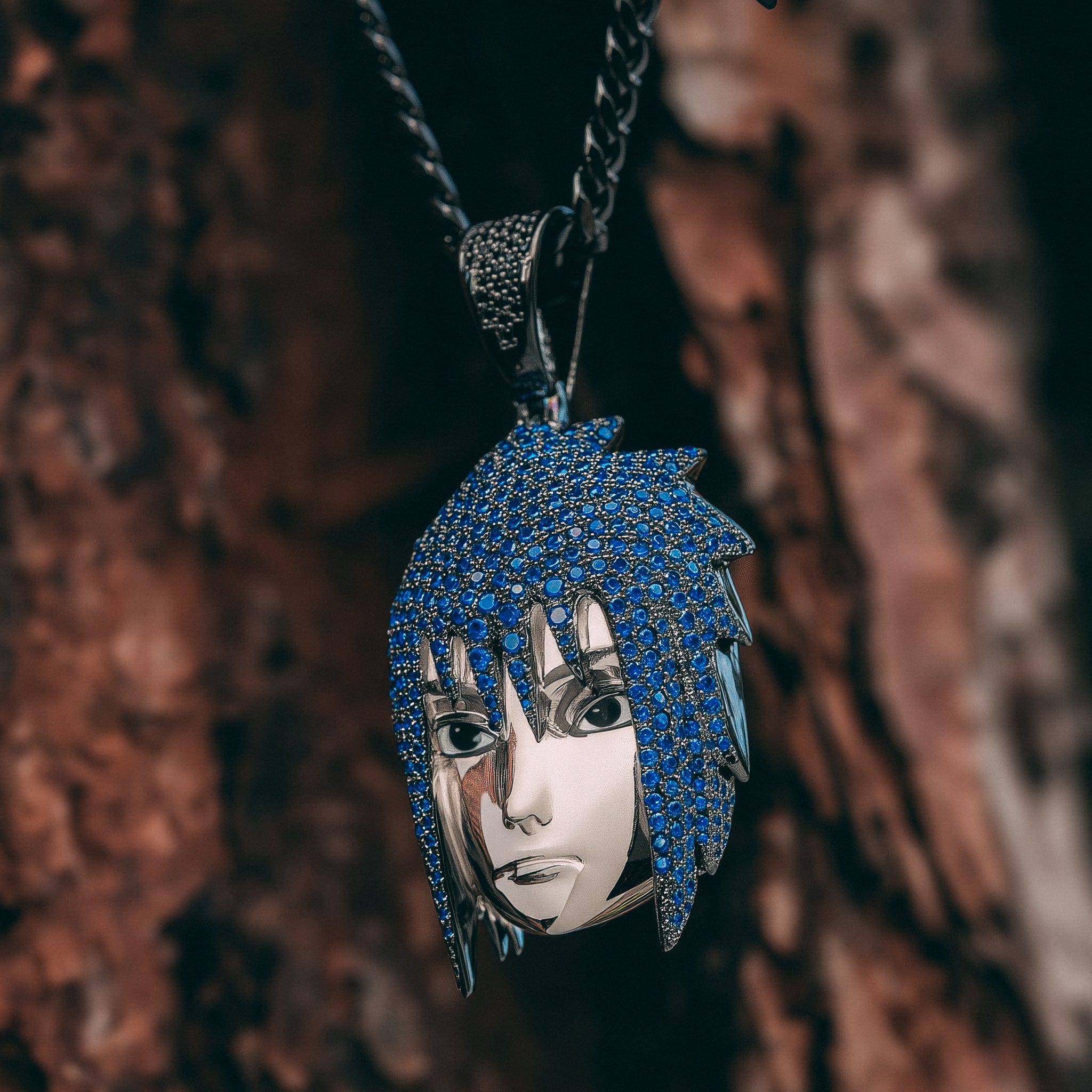 Naruto x King Ice - Sasuke Necklace  in  2.5" by King Ice