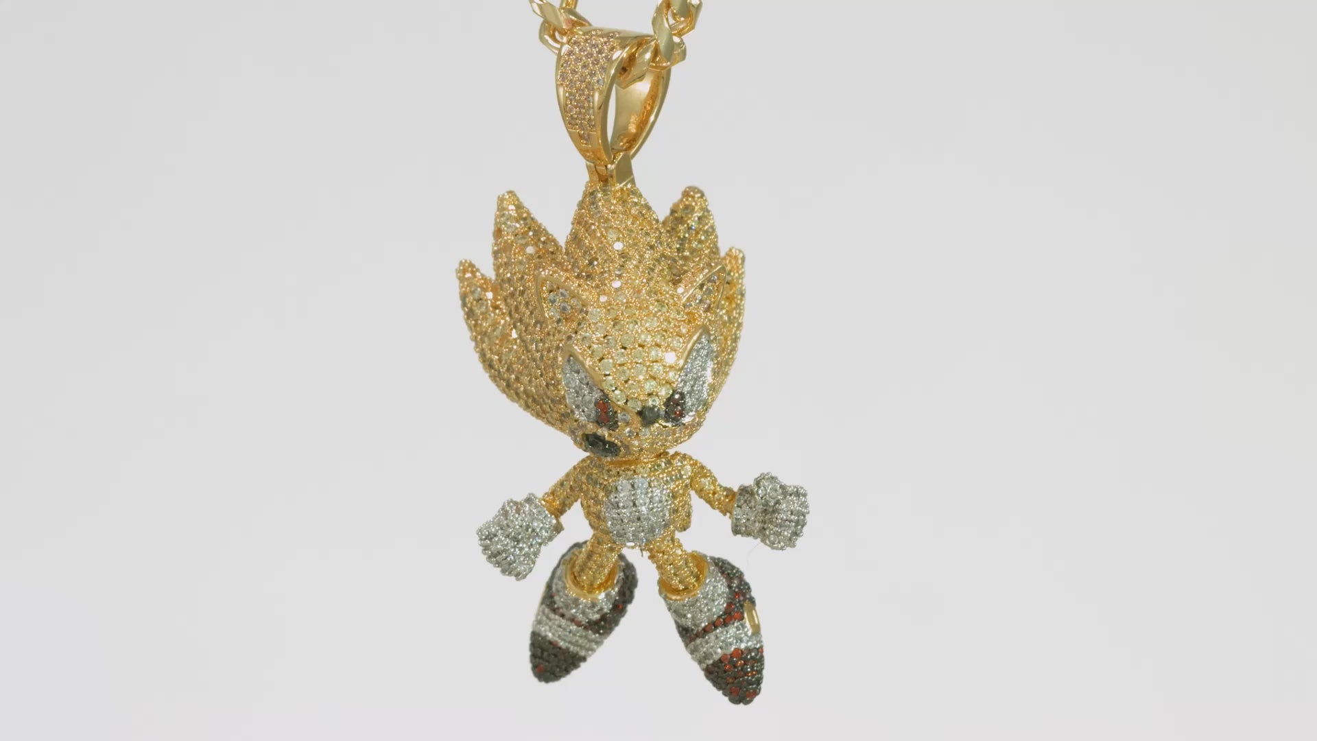 Gold Sonic chain + pendant limited edition King store Ice