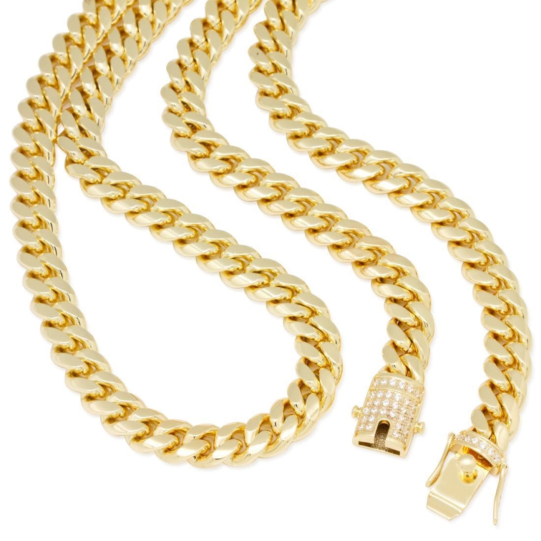 Solid Gold 10mm Miami Cuban Link Chain