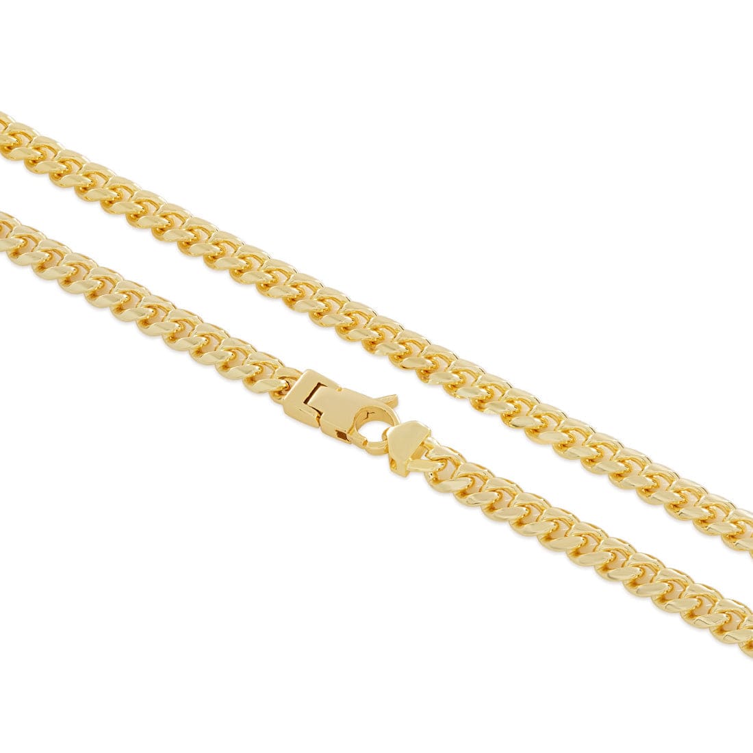 Miami Cuban Link Chain 18” Necklace sale 14k Gold 5mm Stainless Steel