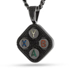 Xbox x King Ice - ABXY Necklace  in  Black Gold / 1.5" by King Ice