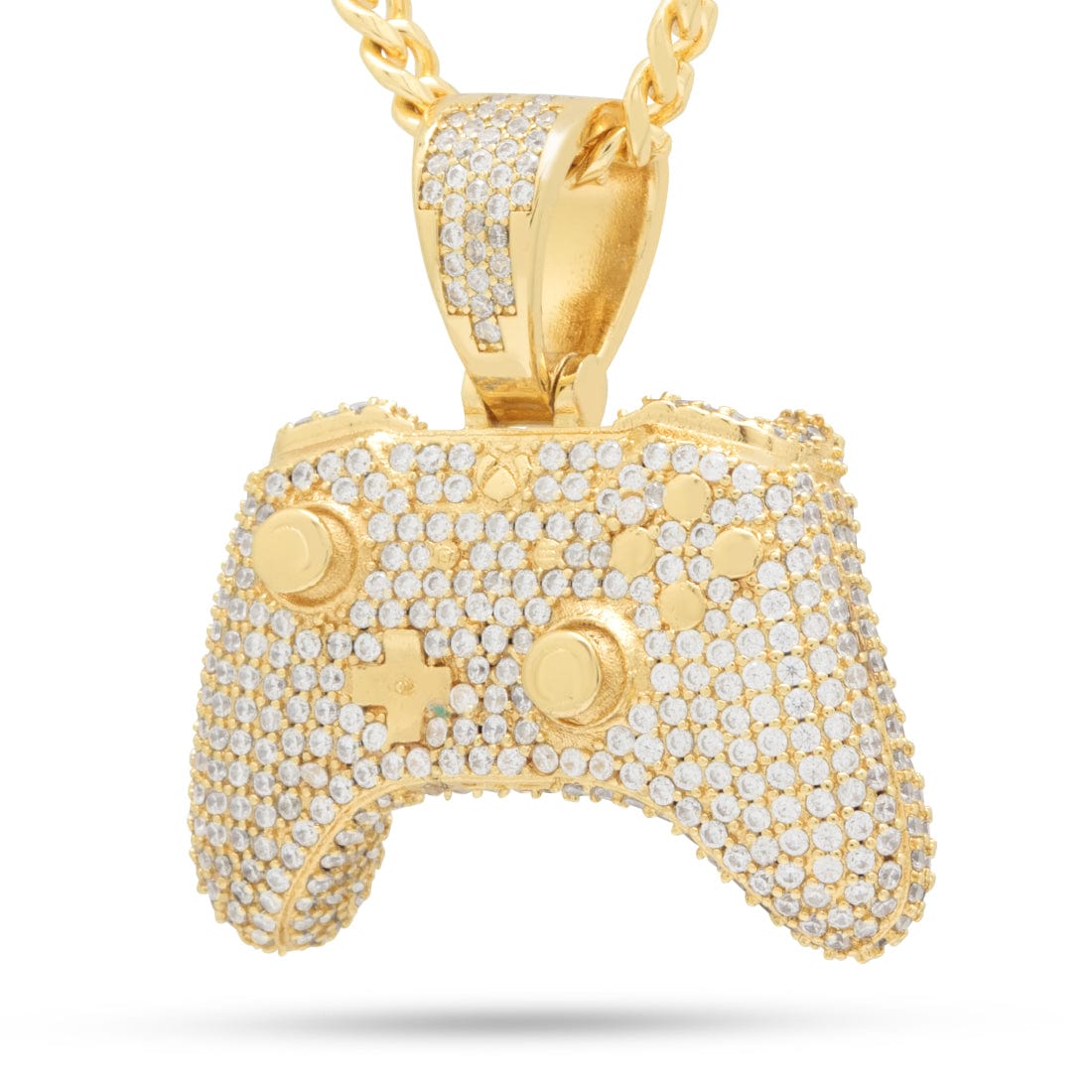 Xbox x King Ice - Classic Controller Necklace  in  14K Gold / 1.4" by King Ice