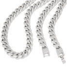 12mm Miami Cuban Link Chain Choker Set  in  by King Ice