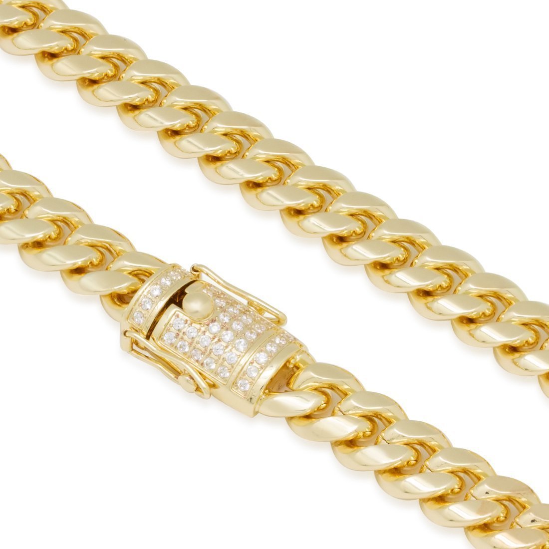 12mm Multicolored cuban link chain