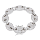 15mm Iced G-Link Bracelet  in  by King Ice