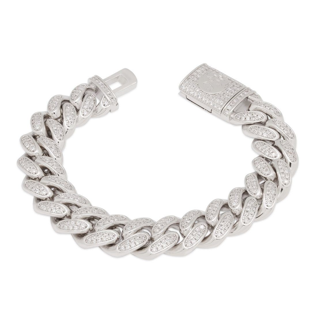 15mm Iced Miami Cuban Link Bracelet | Hip Hop Bracelets