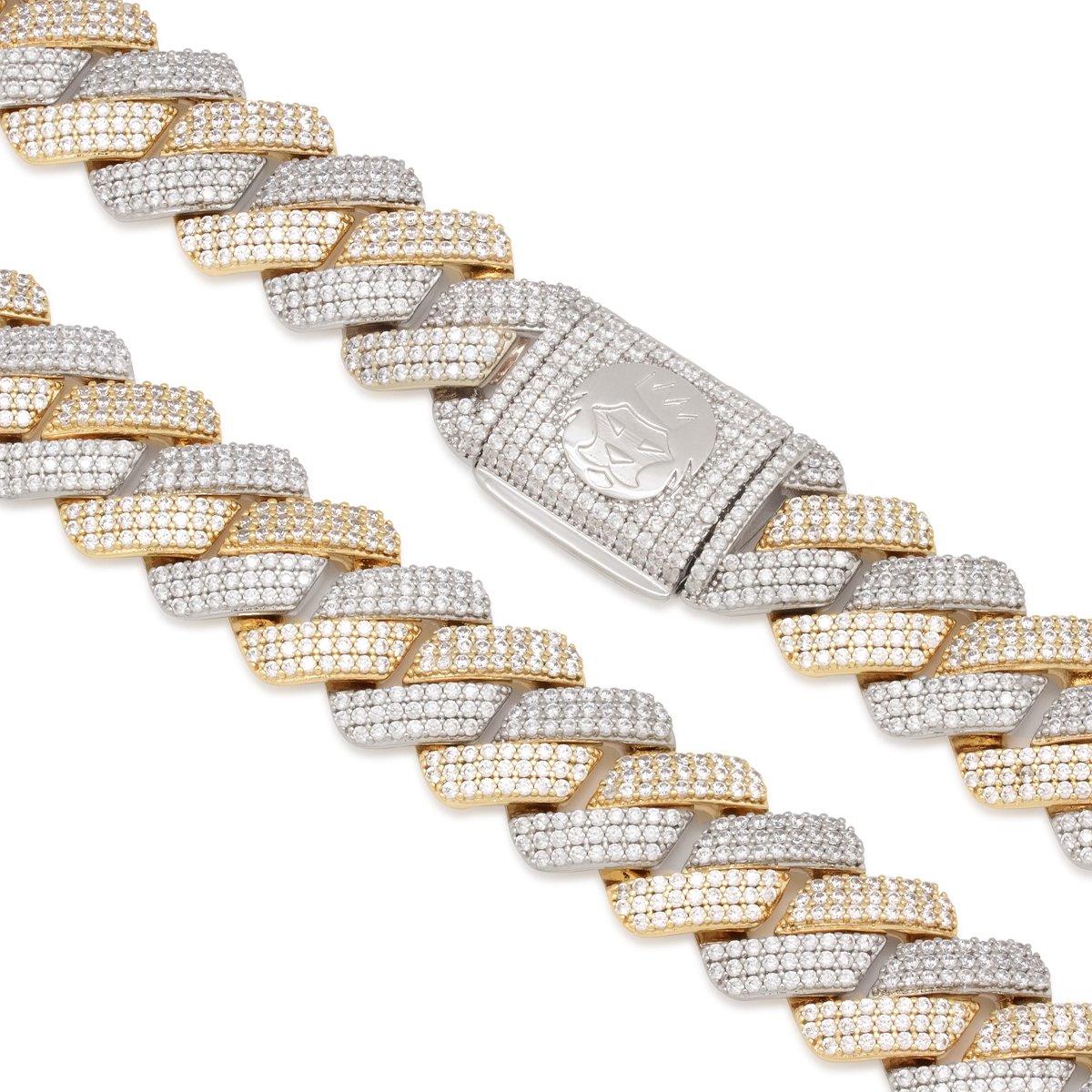 Solid Miami Cuban Diamond Lock Chain 21 Inches 18mm 526.0 Grams 66843: best  price for jewelry. Buy online in NY at TRAXNYC.