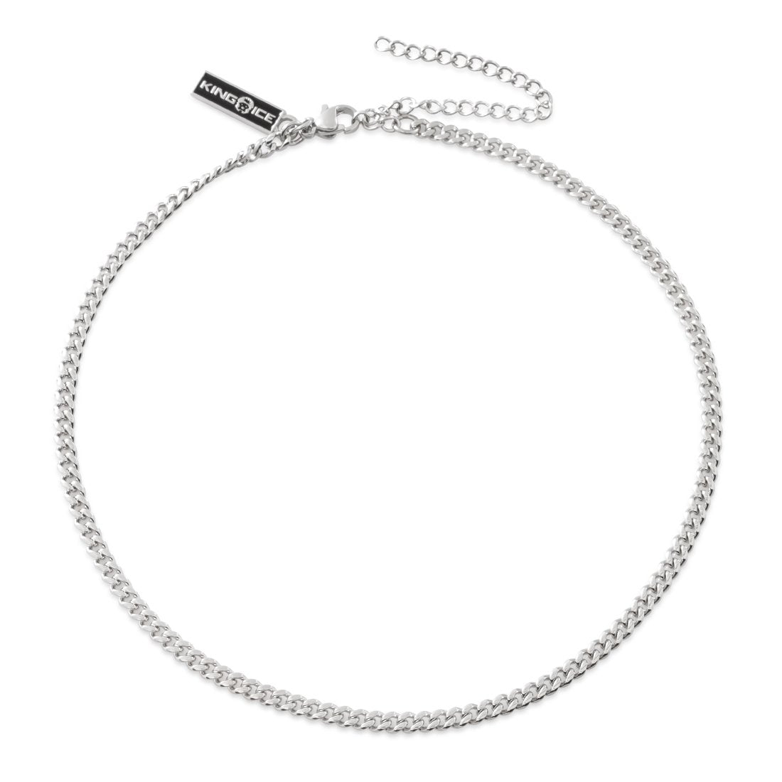 Cuban Choker white gold plated online