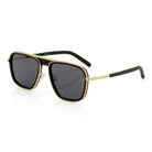 Crenshaw Aviator Sunglasses  in  Black by King Ice