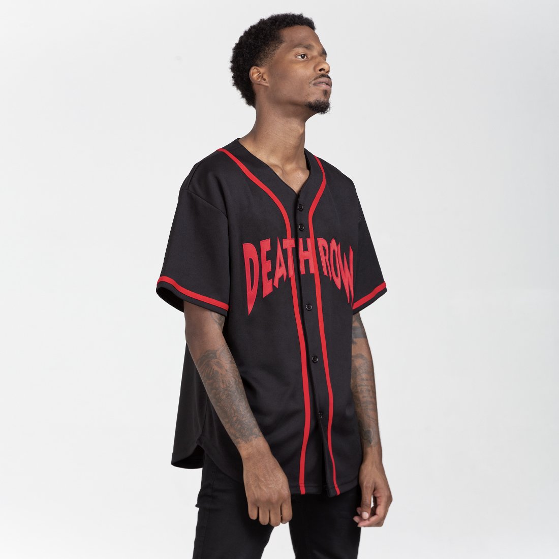 Death Row Baseball Jersey | Death Row Apparel | King Ice Black / S