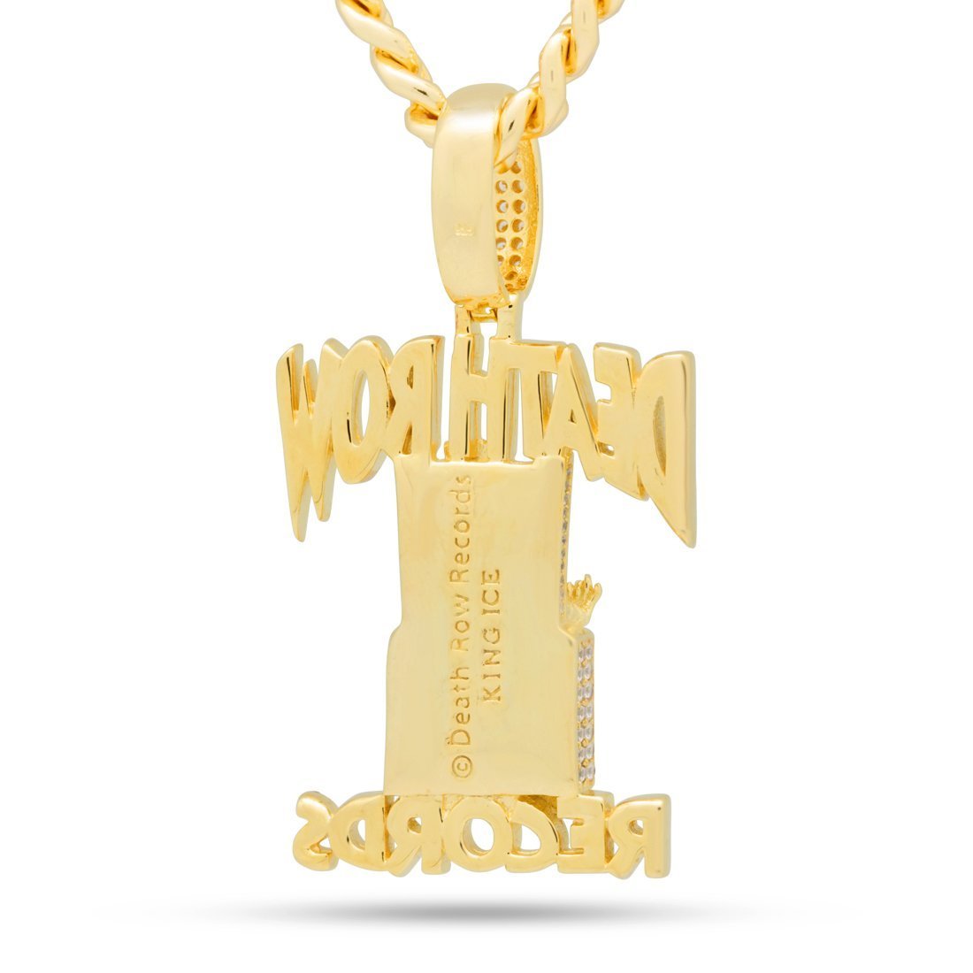 Death Row Records x King Ice - Iced Logo Necklace