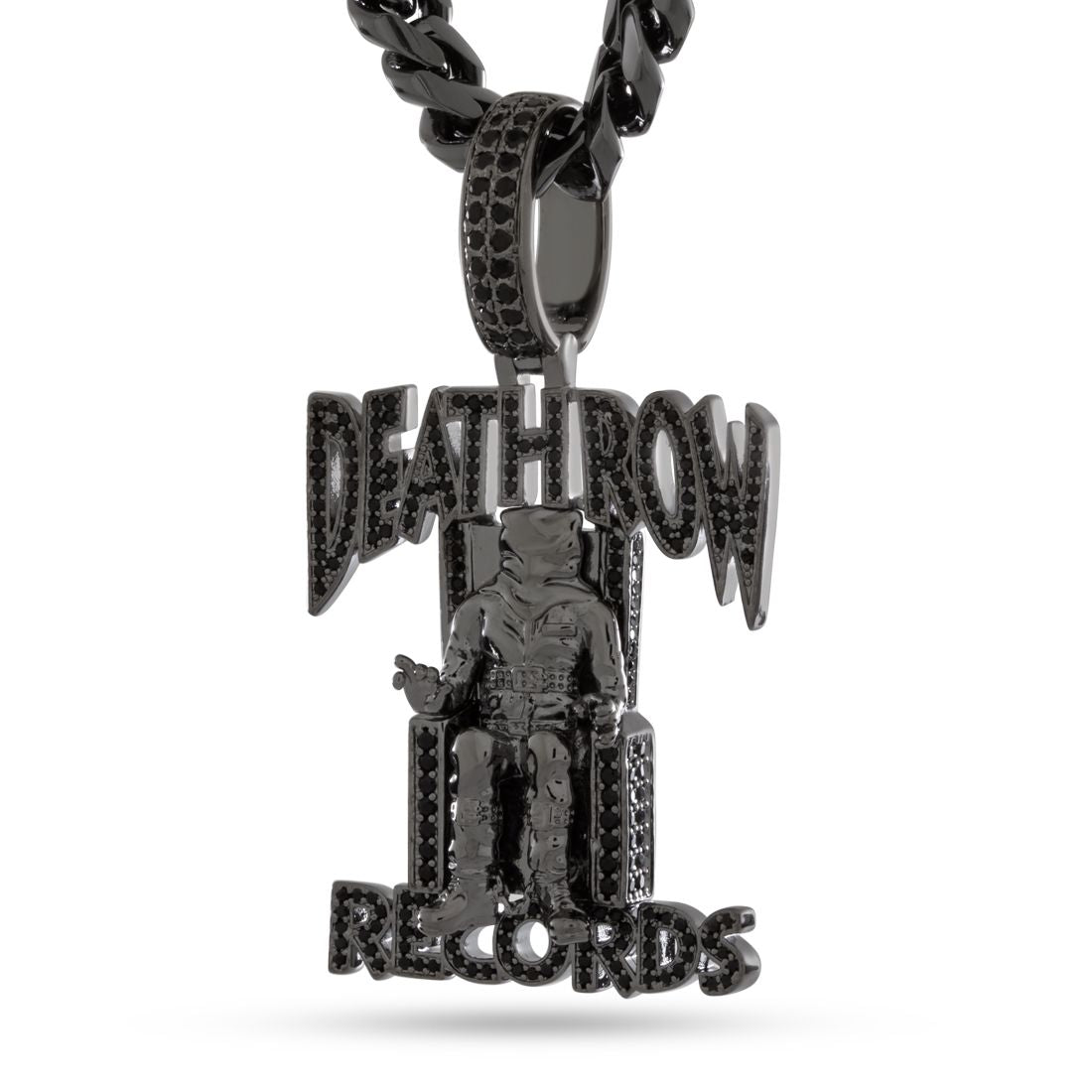 Death Row Records x King Ice - Iced Logo Necklace