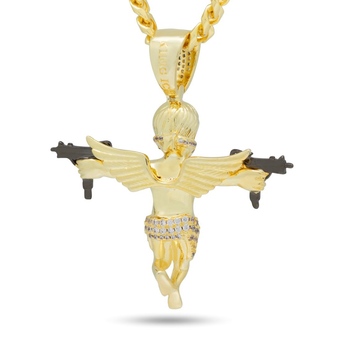 Dual Uzi Angel Necklace