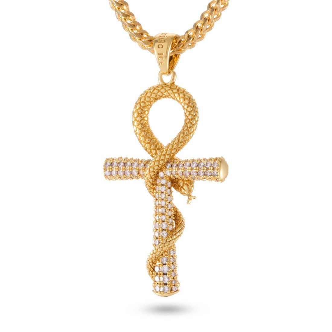 Iced hot sale ankh pendant