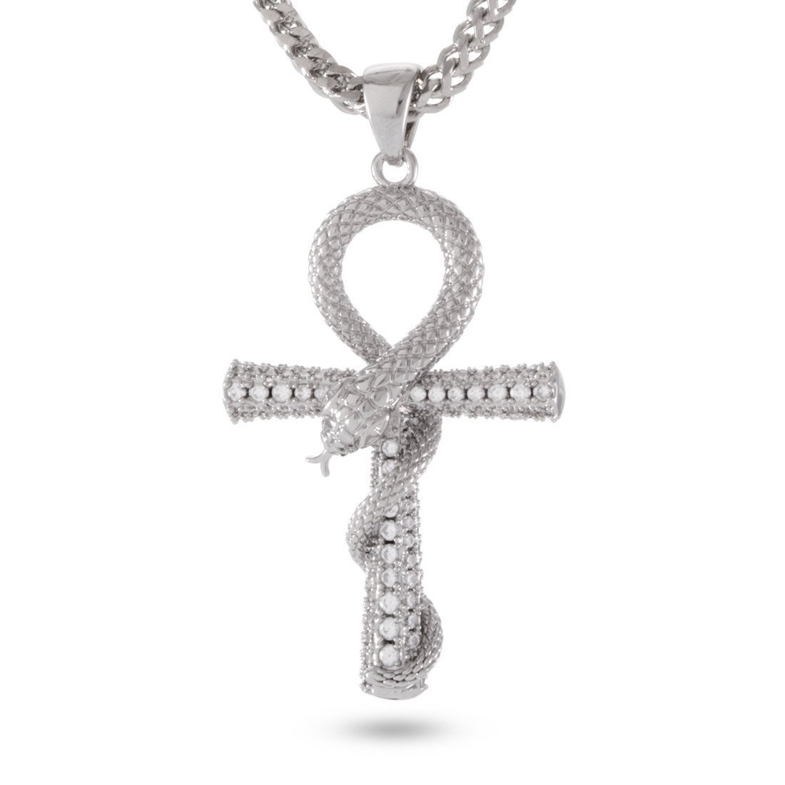 Ankh pendant iced on sale out