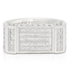 Iced Rectangle Ring  in  by King Ice