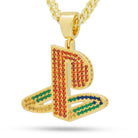 14K Gold / S Inspired by PlayStation® - Classic PS Logo Necklace NKX14138-Rainbow-sale