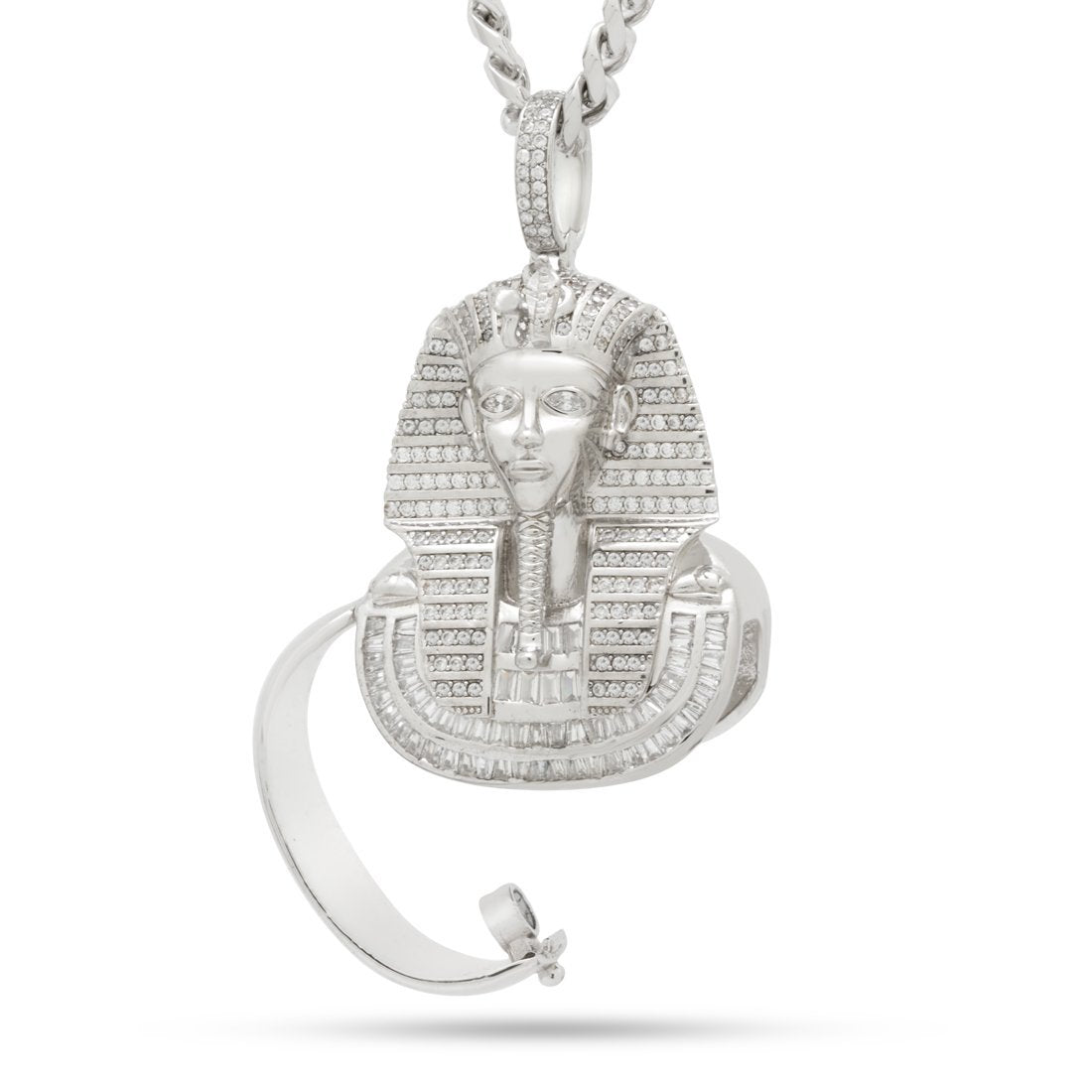 Egyptian Pharaoh Statues Necklace King hotsell Ice Chain and Pendant