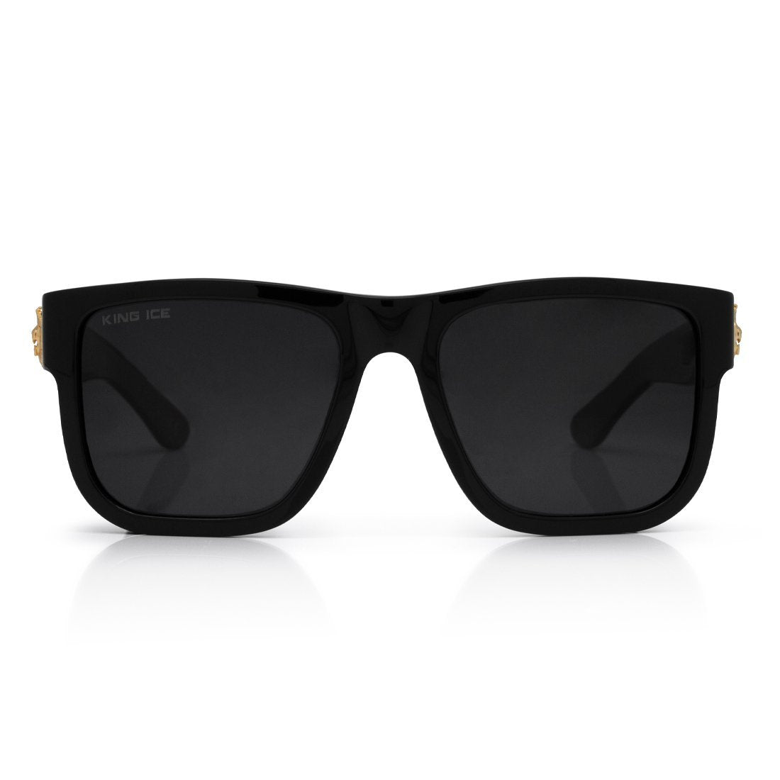 Lion Head Shades with Glossy Black Frame Black