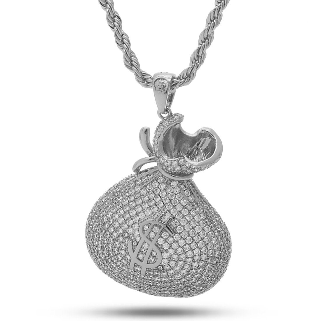 Money king pendant top and rope chain