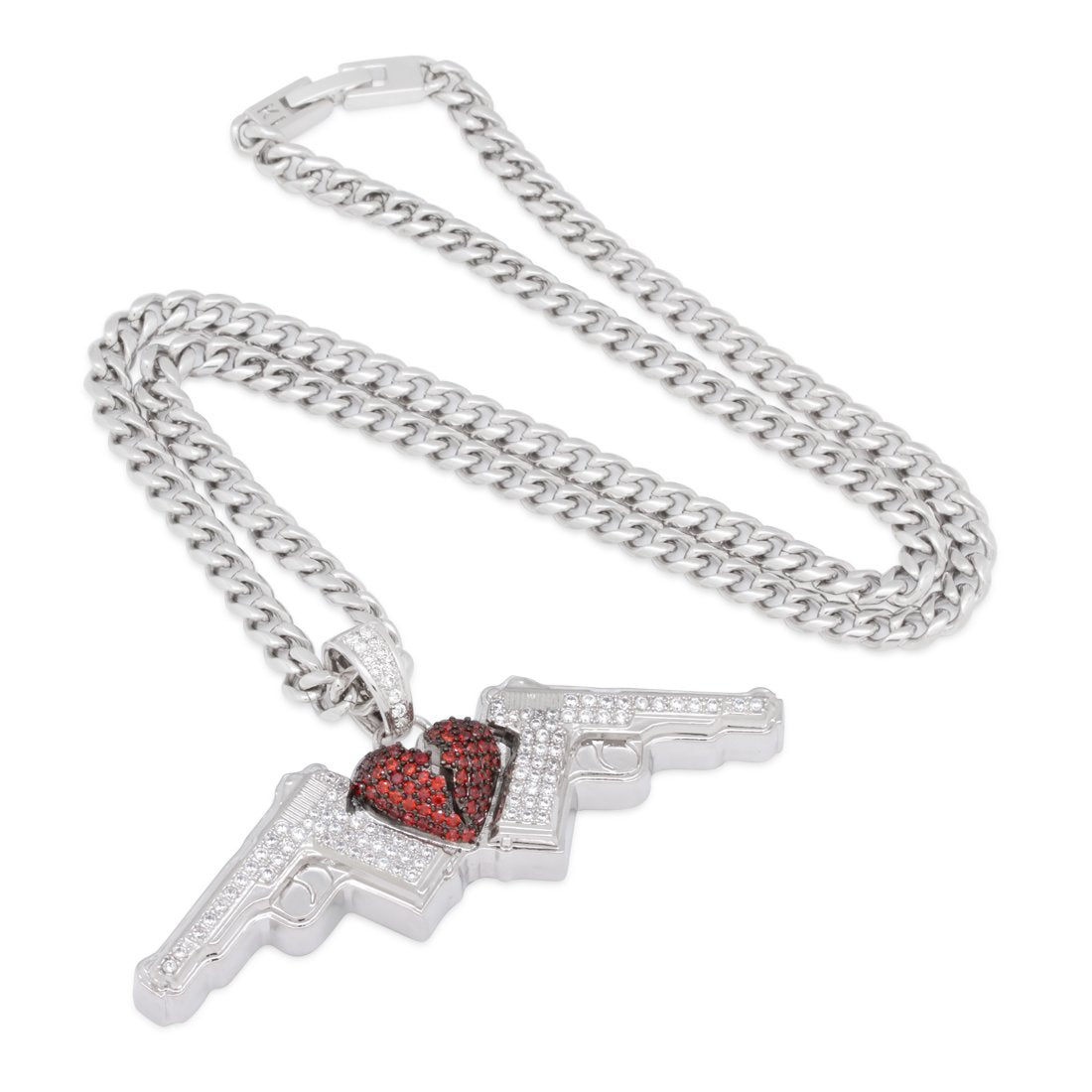 NLE Choppa x King Ice - Dual Glocks Necklace