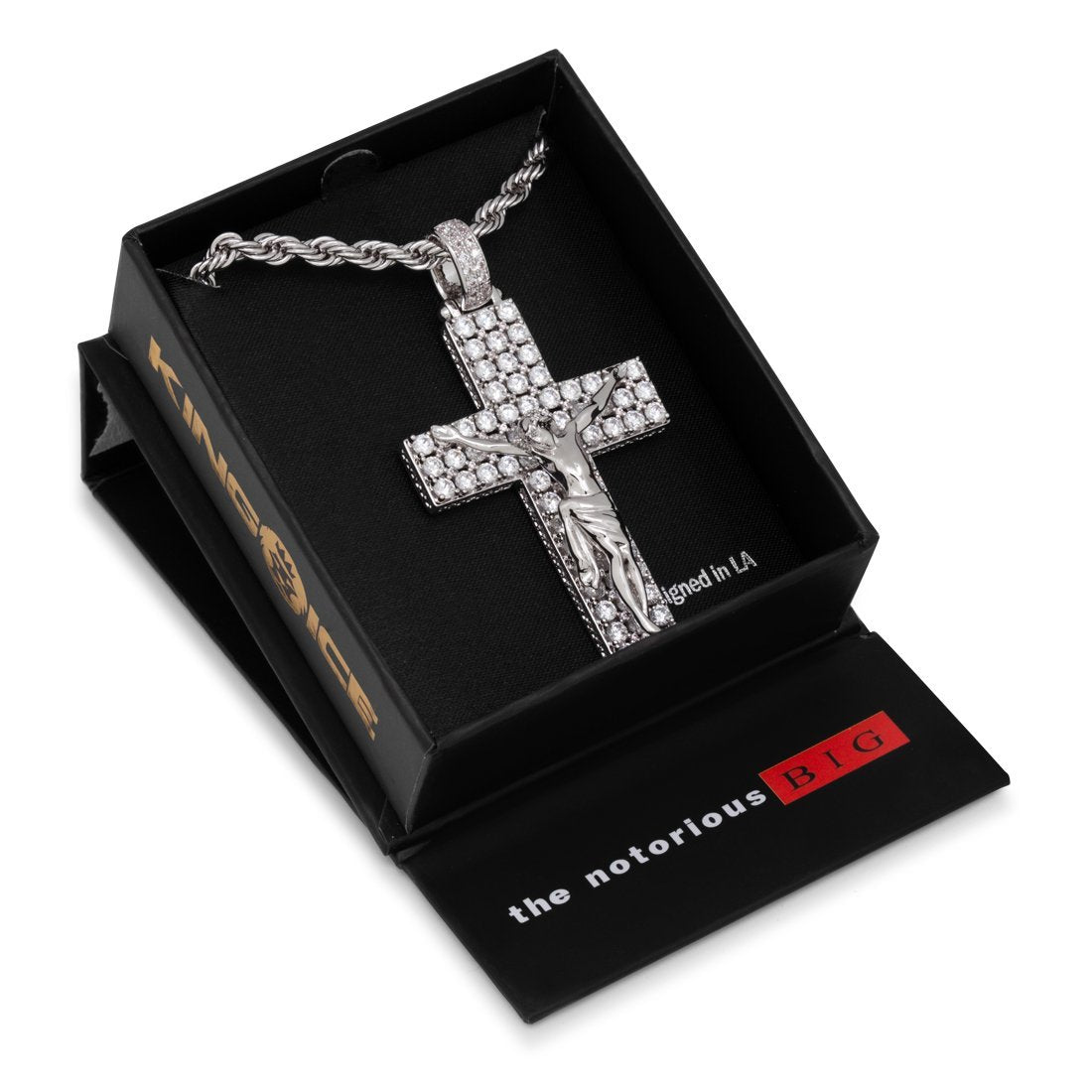 Notorious B.I.G. x King Ice - Biggie Crucifix Necklace