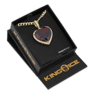 Ruby Heart Necklace  in  by King Ice