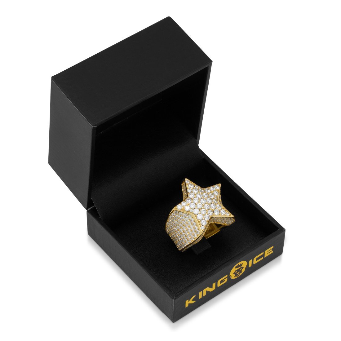 King Ice Shooting Star Sterling Silver Ring