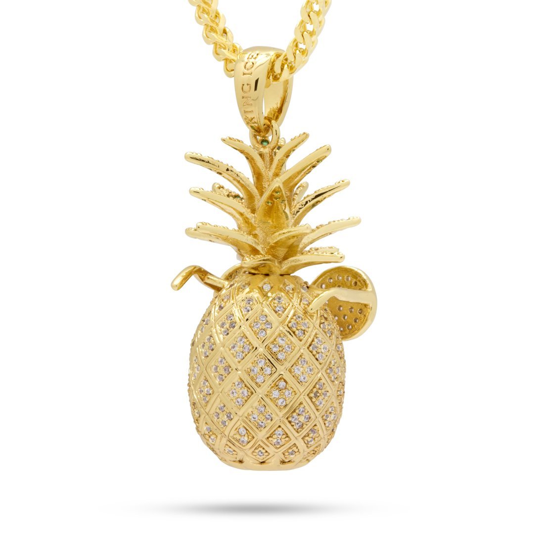 White gold pineapple on sale necklace