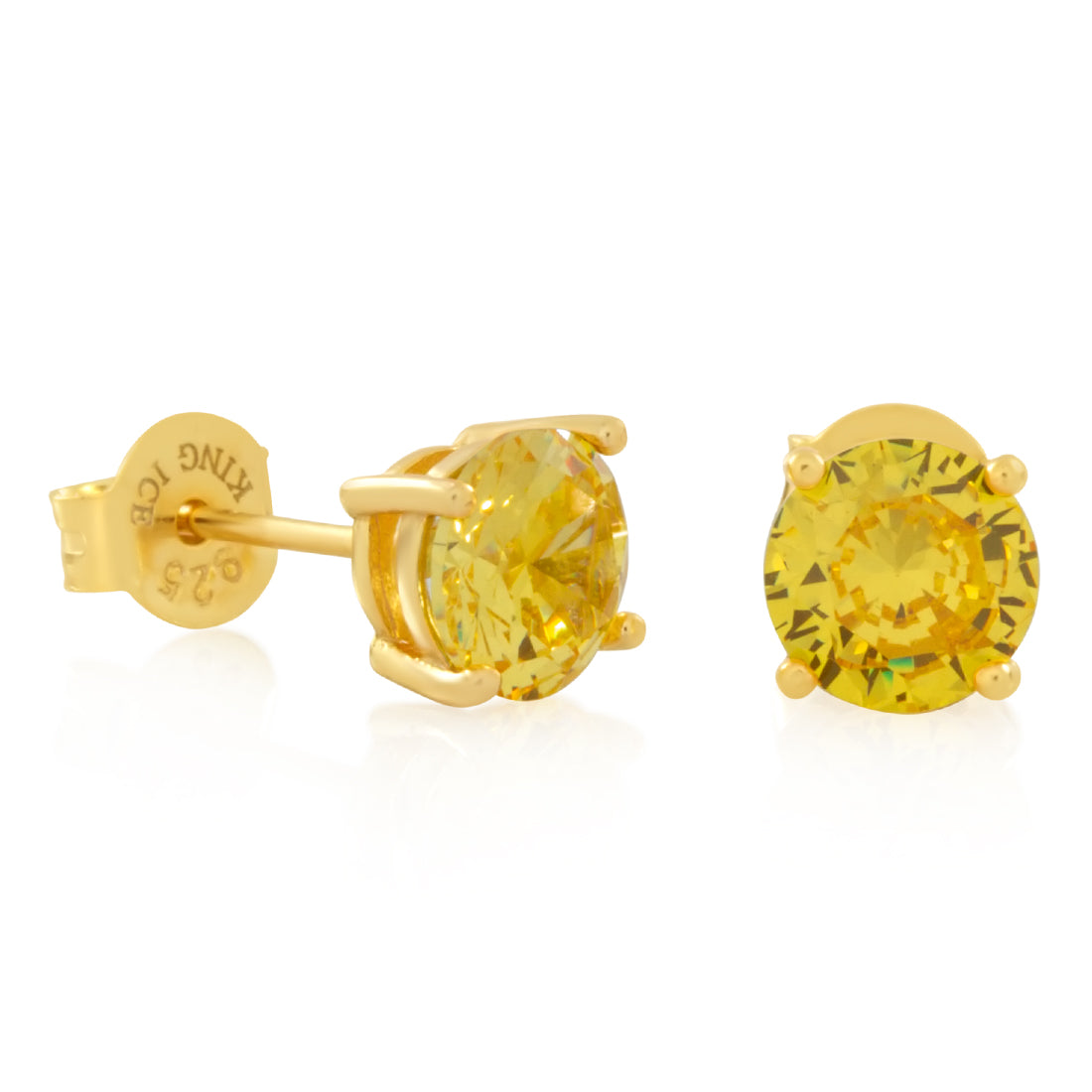 Popping Ice Yellow Diamond Stud store Earrings